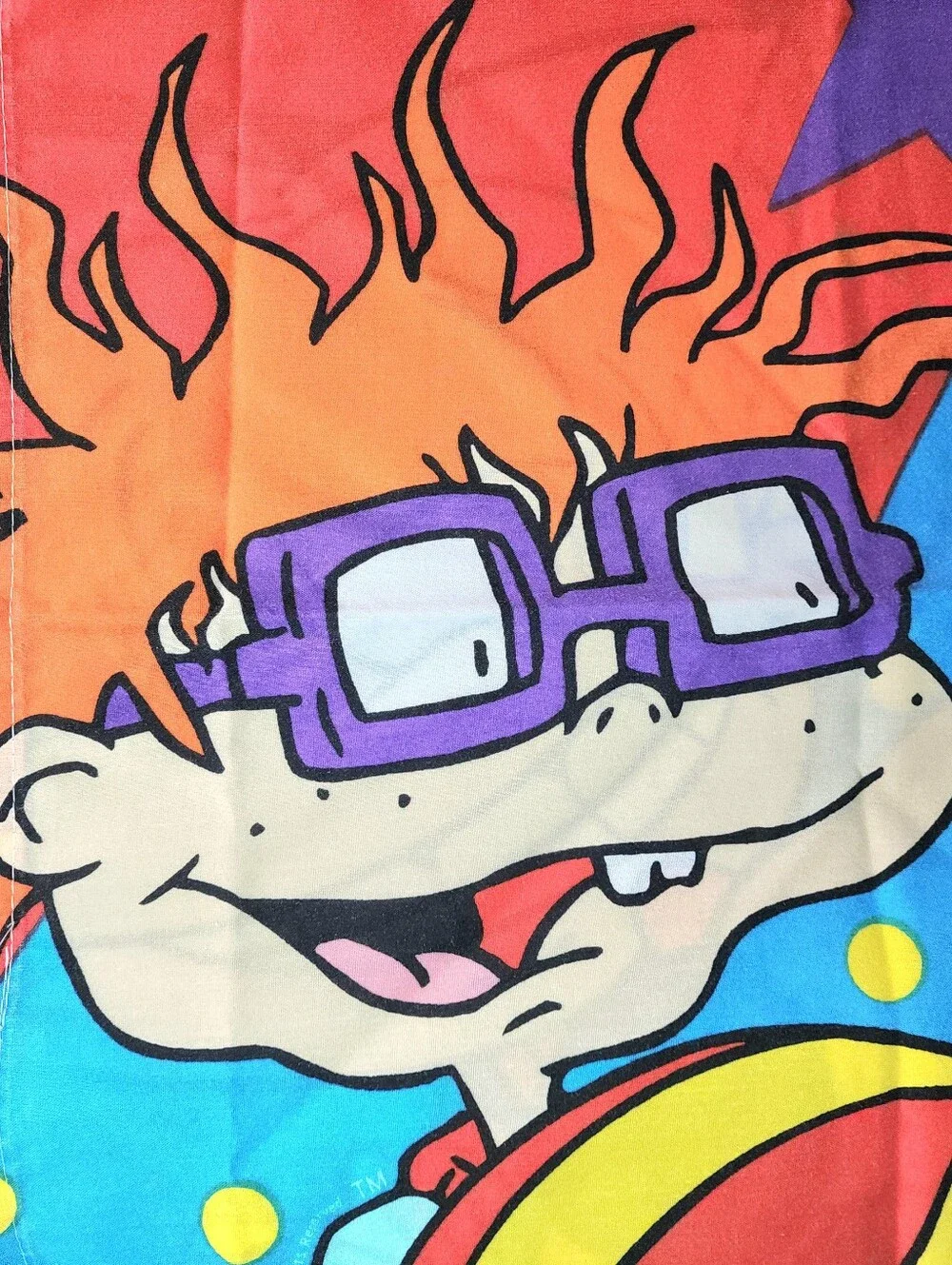 1997 Rugrats Nickelodeon  Pillowcase Tommy Chuckie Angelica Spike Dog